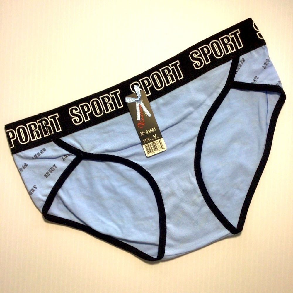 Vision Intimate SPORT Blue and Black Panties Underwear - Size Medium